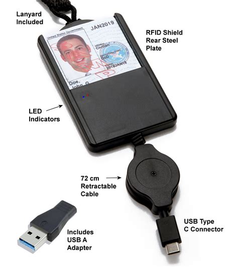 for iPhone 6/7/8/SE (2020) Mobile Smart Card/CAC/PIV Reader